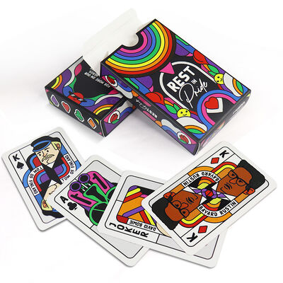 Desain Custom Eco-Friendly 320g Kartu Bermain Kertas untuk Permainan Poker dan Set Hadiah
