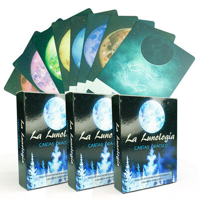 Desain yang dapat disesuaikan Kertas ramah lingkungan Kartu Tarot yang dapat dicetak dengan panduan rinci disertakan untuk orang dewasa