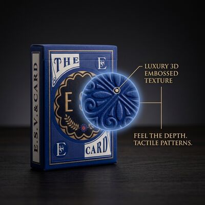 3D Embossed Texture Luxury Poker Playing Cards With Premium Tactile Experience For Collectors