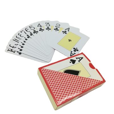 Disesuaikan 100% Plastik Jumbo Indeks Ukuran Poker Decks Pabrik tahan air PVC Kartu bermain Kasino Supply