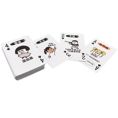 100 Cetakan Kartu Bermain Kustom, Kartu Poker Plastik 63x88mm