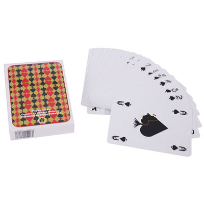 63*88mm Kartu Bermain Tahan Air Untuk Finishing Pool Round Corner