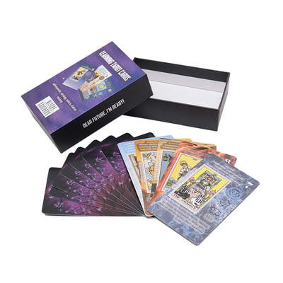 Klasik Unio Mystica Tarot Kartu Dengan Buku Panduan Disesuaikan Logo Pencetakan Pemula Anotasi Kertas Tarot